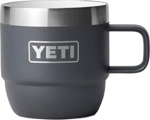 YETI Rambler 6 oz Charcoal Espresso Mug, 2-Pack