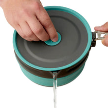 Load image into Gallery viewer, Sea to Summit Frontier UL Collapsible Pouring Pot 2.2L Aqua Sea Blue
