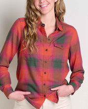 Load image into Gallery viewer, Toad&amp;Co Women&#39;s Re-Form Flannel Long Sleeve Shirt
